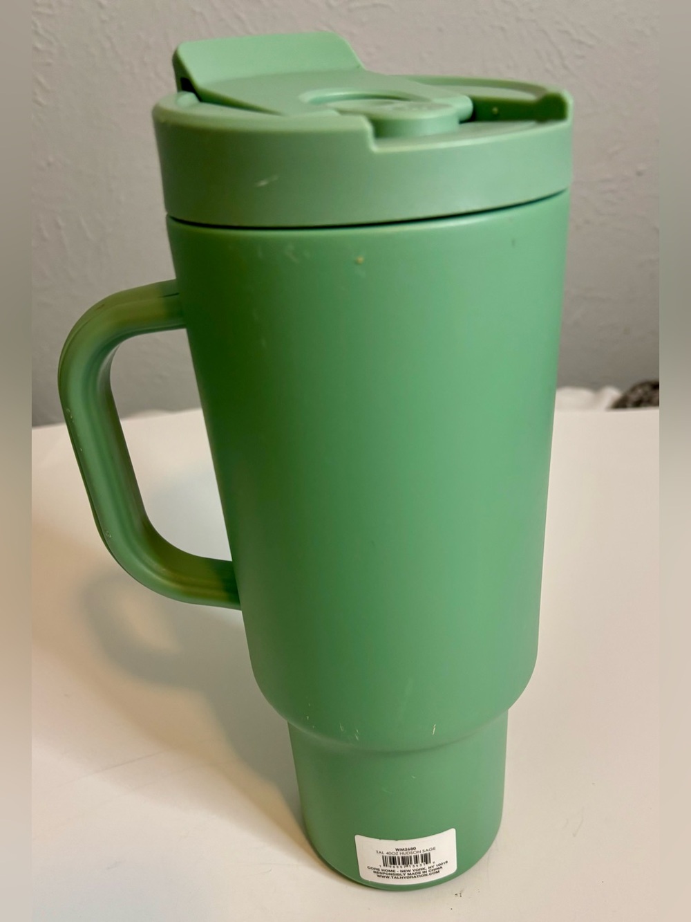 TAL Matte Green Insulated  40 oz Travel Mug with Handle - Picture 6 of 9